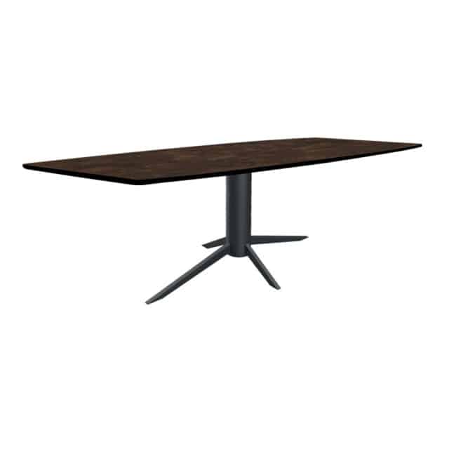 SHOWMODEL van der Drift Eettafel Daan deens ovaal verjongde rand HPL 200 cm
