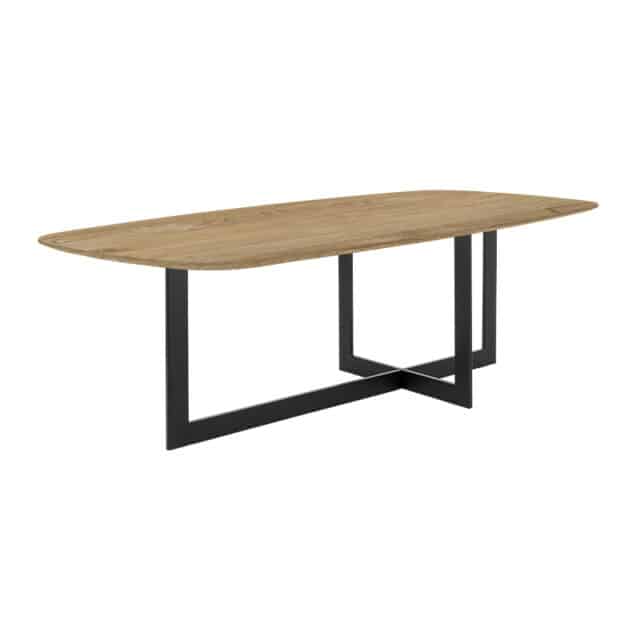 SHOWMODEL van der Drift Eettafel Sven deens ovaal verjongde rand eiken 240 cm