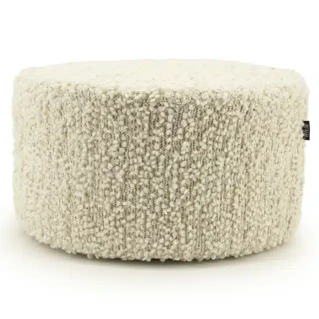 By-Boo poef Vista groot off white