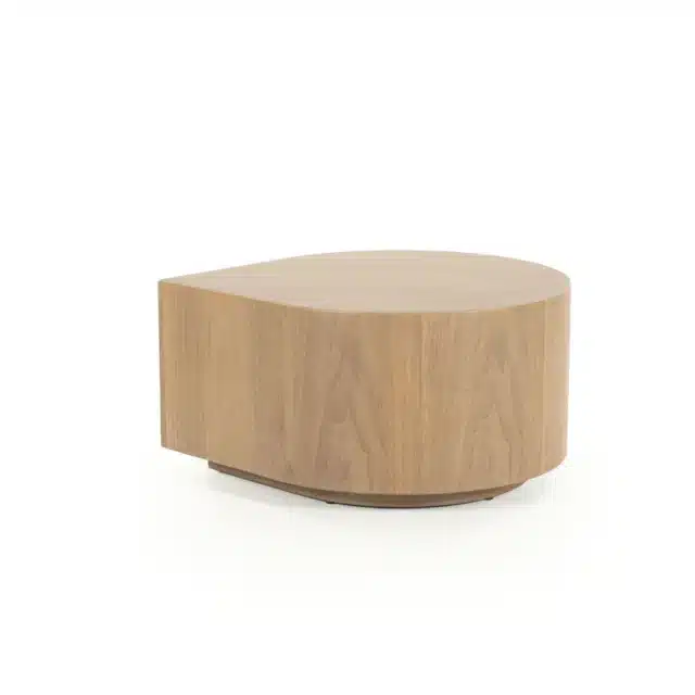 Eleonora bijzettafel Jules 55x55x33 cm lichtbruin walnoot