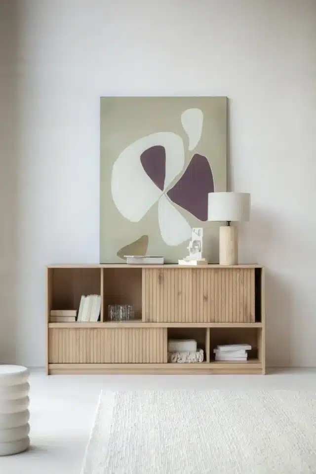Eleonora dressoir Milo 180x42x90 cm eiken naturel