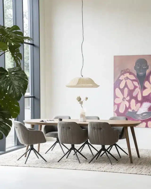 Eleonora eettafel Elijah eiken bruin