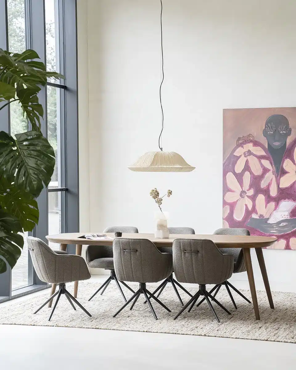 Eleonora eettafel Elijah eiken bruin