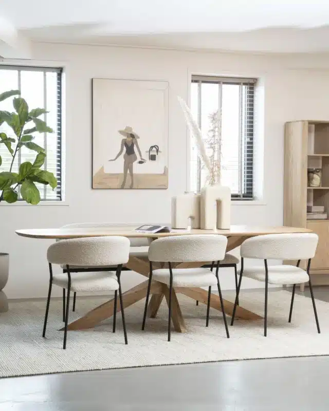 Eleonora eettafel Nikki mangohout naturel