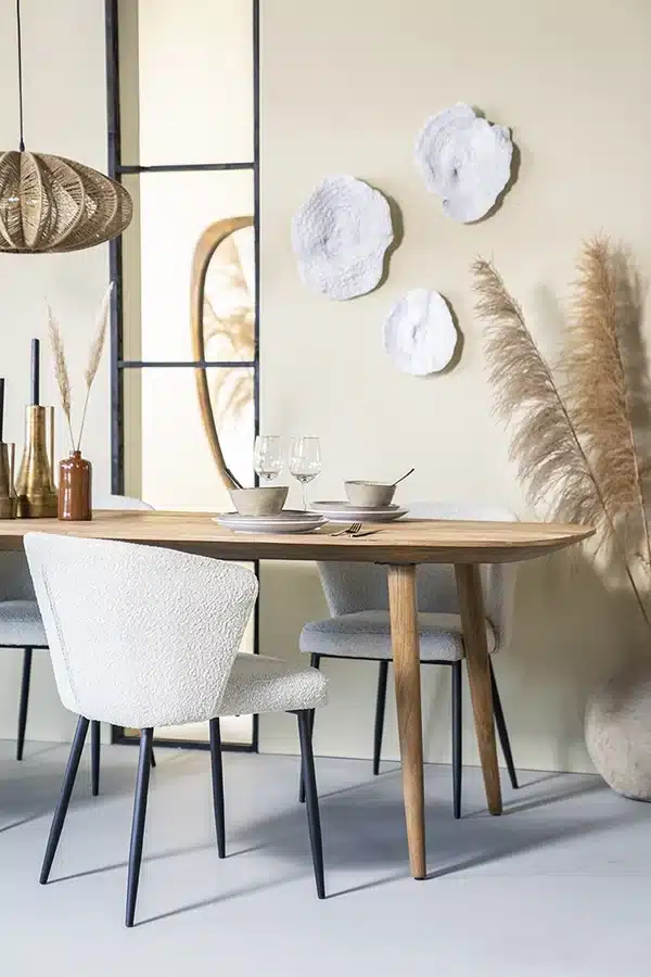 Eleonora eettafel Tabassum gerecycled teak