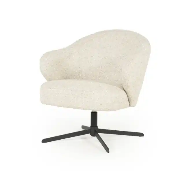 Eleonora fauteuil Connor draaibaar beige