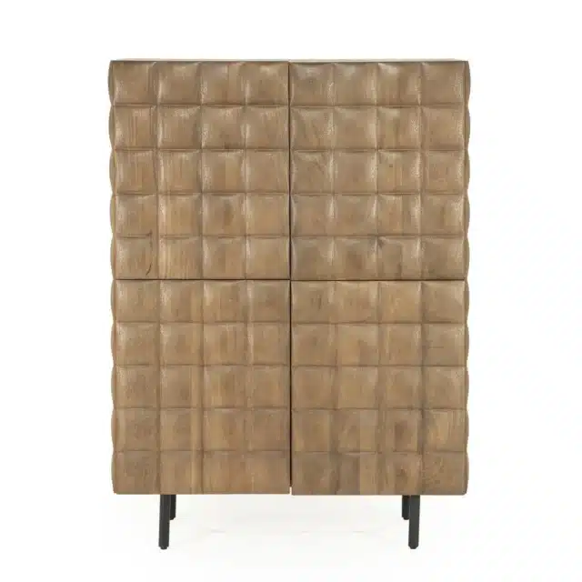 Eleonora opbergkast Felix 109x50x140 cm mangohout