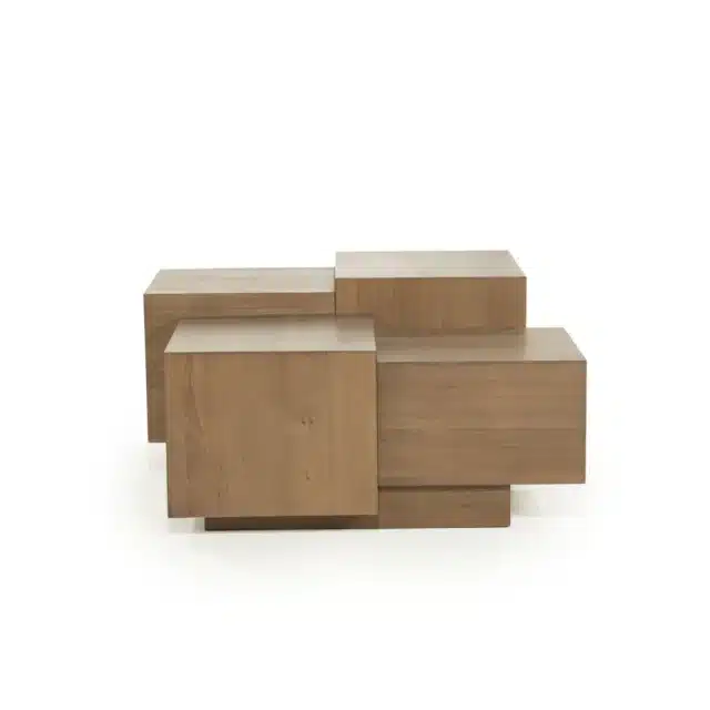 Eleonora salontafel Quinten 80x80x40 cm eiken bruin