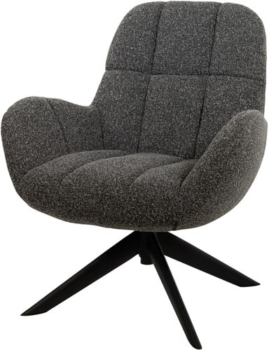 Nijwie MySons fauteuil Elvis draaibaar monet antracite 0252