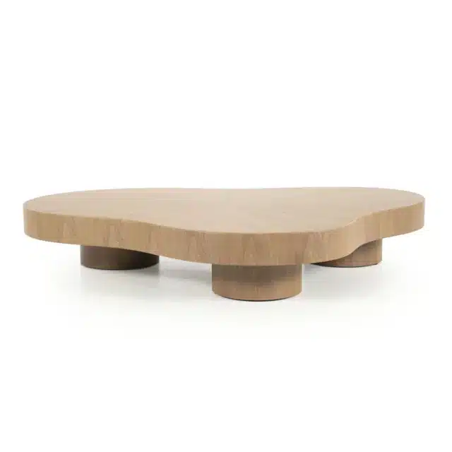 Salontafel Bobbie 150x110x25 cm lichtbruin