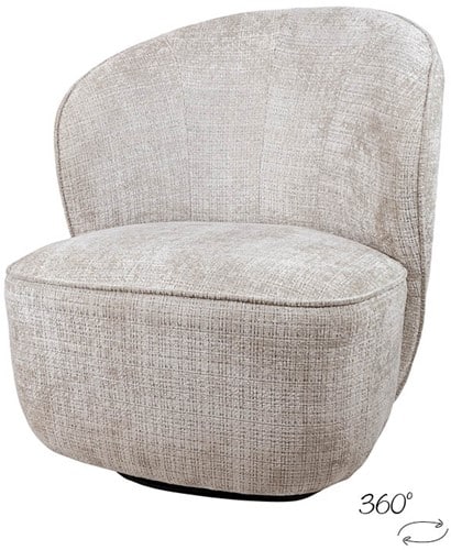 Nijwie MySons draaifauteuil Avi Cremona taupe 04