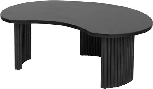 Nijwie MySons Firenze salontafel 125, boon vorm, Black - Mix & Match Collection