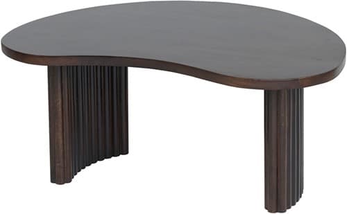 Nijwie MySons salontafel Firenze 85 cm boon vormig mango hout bruin walnoot