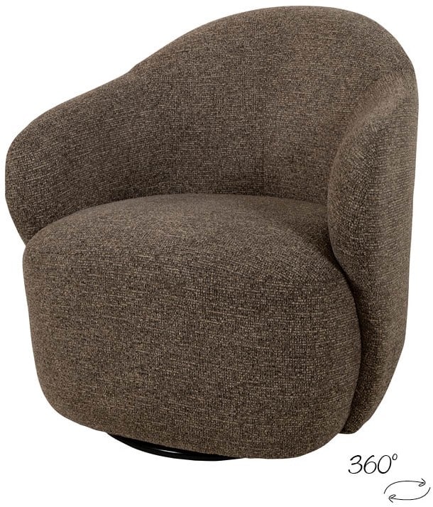 Nijwie MySons draaifauteuil Jimi present brown 440