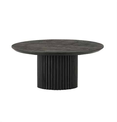 Nijwie MySons Salontafel Ø90, Acacia Black - Congo Table Collection