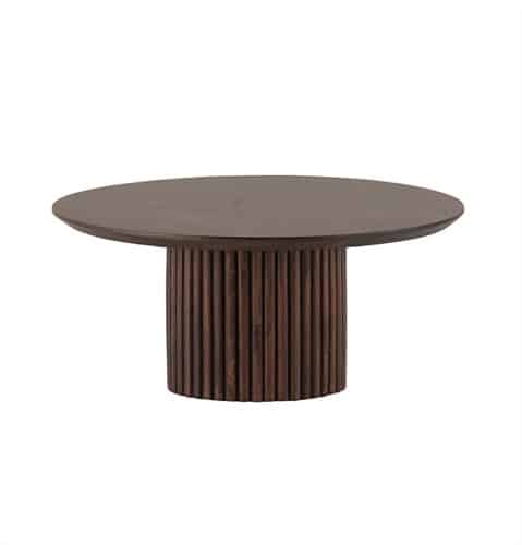 Nijwie MySons Salontafel, Ø90, Mango Dark Walnut - Congo Table Collection