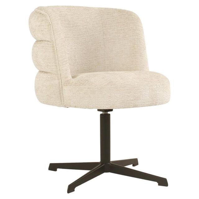 Richmond interiors eetkamerstoel Chadwick draaibaar creme