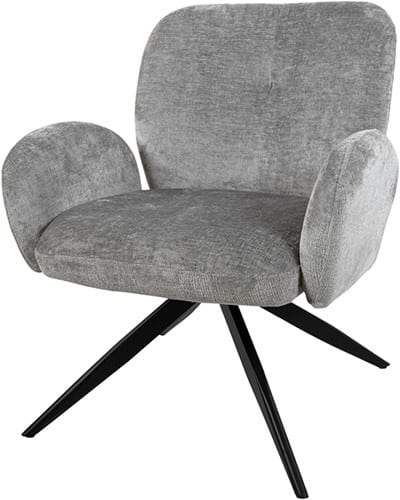 Nijwie MySons Bobby Draaifauteuil 360 - Perfect Harmony - Lichtgrijs 85 - Unieke Collectie