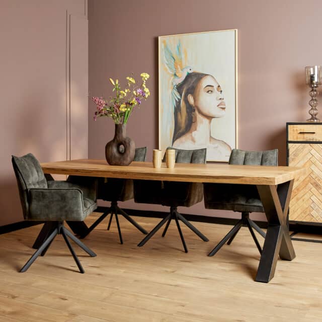 Starfurn Eettafel Denver Rechthoek X-poot