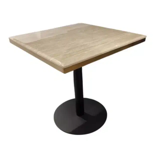 Richmond Interiors bartafel Brazza 70 cm vierkant imitatiemarmer