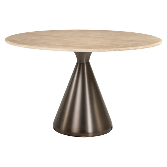 Richmond Interiors eettafel Montgommery 130x130x75,5 cm marmer