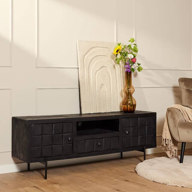 Starfurn Tv Meubel Brandy Black 150 Cm