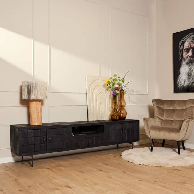 Starfurn Tv Meubel Brandy Black 220 Cm