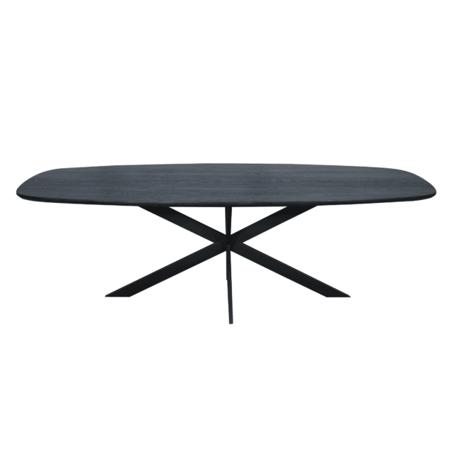 Starfurn Eiken Eettafel Ferris Deens Ovaal 240 Cm Zwart