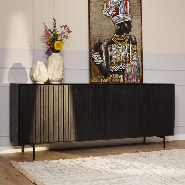 Starfurn Dressoir Madison Black 210 Cm