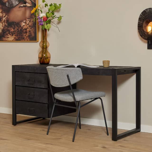 Starfurn Bureau Boaz Black 145 Cm
