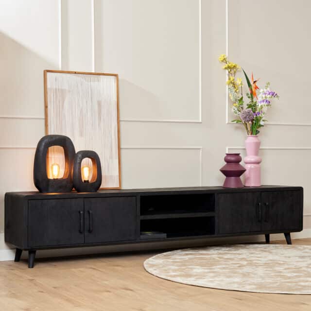 Starfurn Tv Meubel Omaha Black 240 Cm