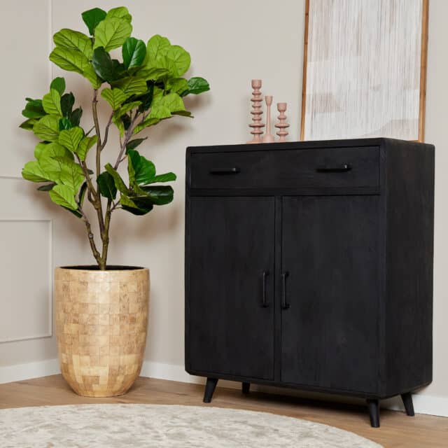 Starfurn Kabinet Kast Omaha Black 100 Cm