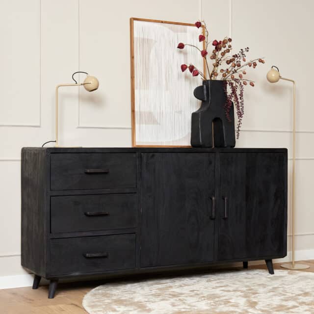 Starfurn Dressoir Omaha Black 180 Cm