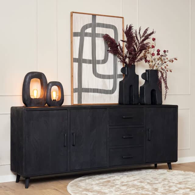 Starfurn Dressoir Omaha Black 220 Cm