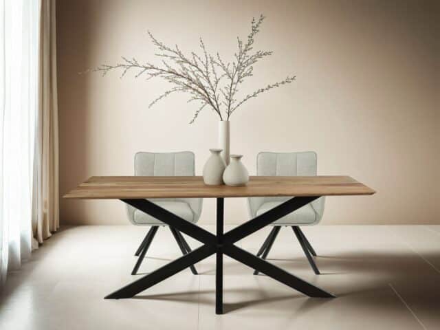 Livingfurn eettafel Oslo Spider Acasia 180 cm