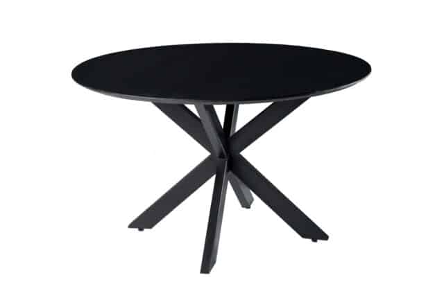 Livingfurn Eetkamertafels Oslo Black Round 130 Cm