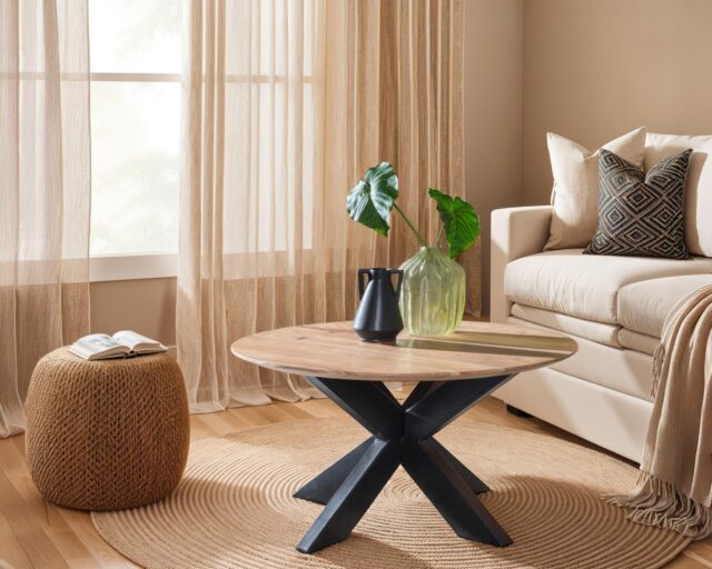 Livingfurn salontafel Oslo Round Acasia 80 cm