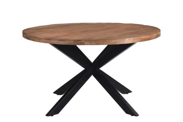 Livingfurn Eetkamertafels Rocky Round Spider 150cm
