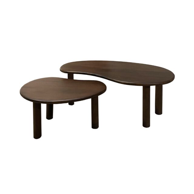 Livingfurn Salontafels Brix Nubi Brown Set Of 2