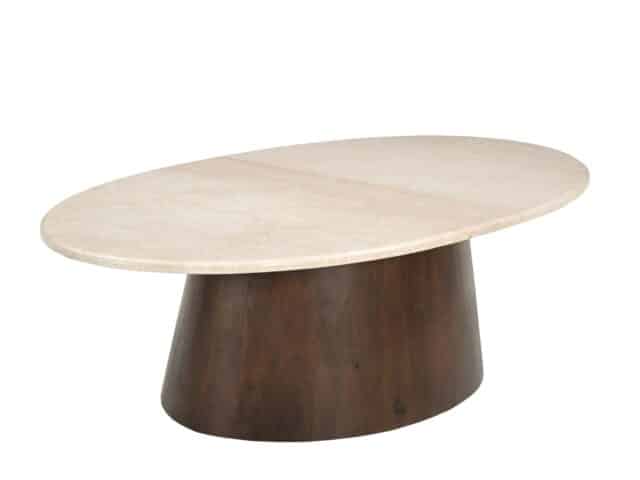 Livingfurn Salontafels Brix Bottecino Oval 120cm