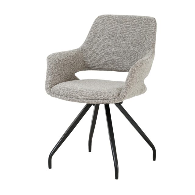 Livingfurn Eetkamerstoelen Capp Taupe