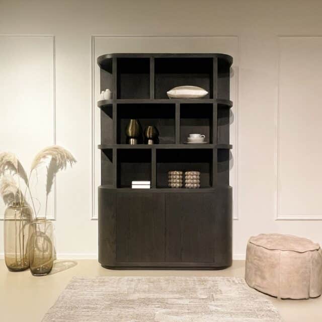 Livingfurn boekenkast Novero Espresso 145cm