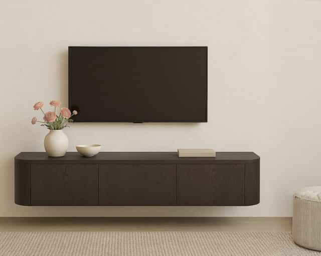 Livingfurn tv meubel Novero Espresso Zwevend 180cm