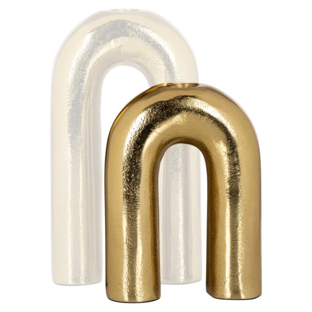 Richmond Interiors kandelaar 12x12x43,5 cm Rowin klein goud