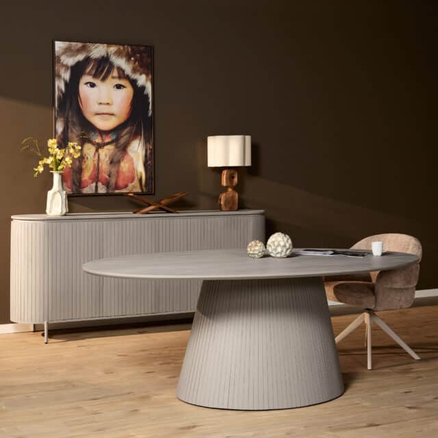 Starfurn Eettafel Solana | 240 cm | Ovaal | Taupe