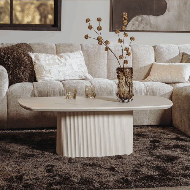 Tower Living salontafel Corbetta 120x70x40 cm mangohout stone finish