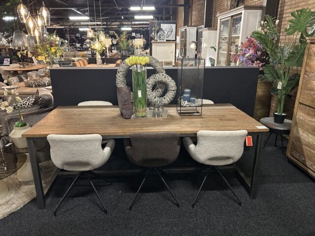 SHOWMODEL Tower Living set van 6 stuks eetkamerstoelen Campo 2 kleuren