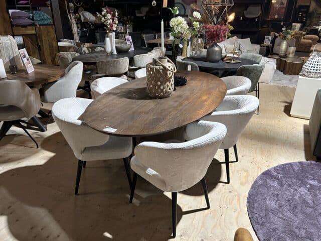 SHOWMODEL Meubelcity eetkamerstoelen set van 6 Brandy