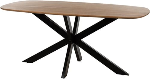 Nijwie MySons eettafel deens ovaal 160x90x78 Mango Smooth Natural – Akagi Table Collection