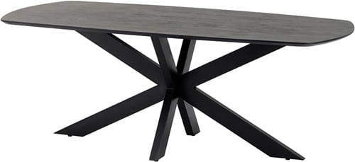NijwieMySons eettafel deens ovaal 210x105x78 cm Acacia Black – Akagi Table Collection
